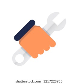 Repair flat vector icon,