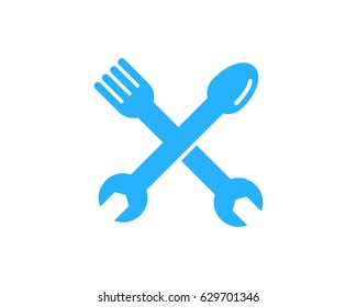 Repair Food Icon Logo Design Element