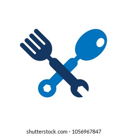 Repair Food Logo Icon Design