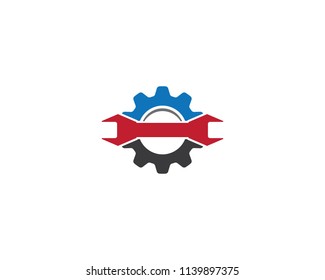 Repair gear symbol illustration