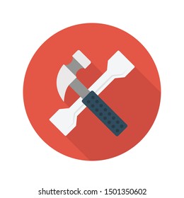 repair glyph flat vector icon