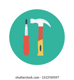 repair glyph flat vector icon