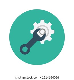 repair glyph flat vector icon