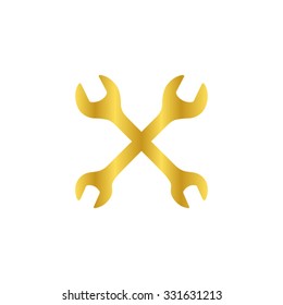 Repair - gold vector icon