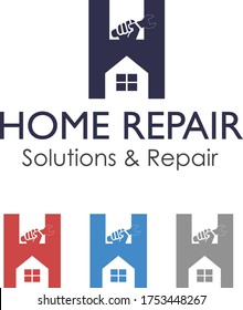 Repair of home logo vector design . 