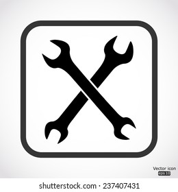 repair icon - black vector illustration