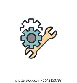 repair icon collection .design style with background