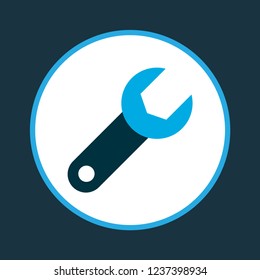 Repair icon colored symbol. Premium quality isolated wrench element in trendy style.