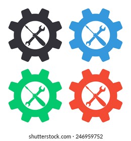 repair icon - colored vector illustration