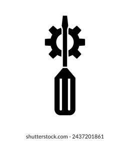 repair icon design. mechanical system setting sign and symbol.