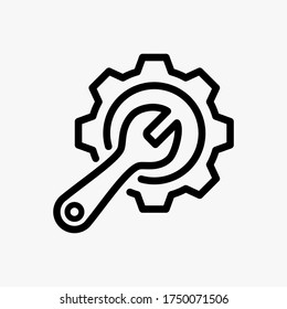 Repair icon designed in a line style