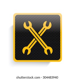 Repair icon design,yellow version,clean vector