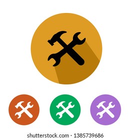 repair icon flat design vector