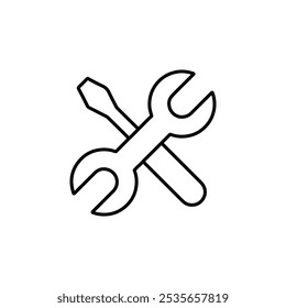 repair icon Flat logo isolated symbol
