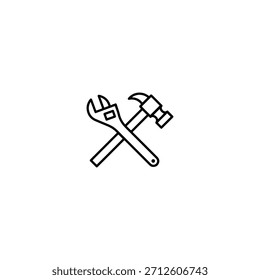 Icono de reparación de diseño de Vector plano.