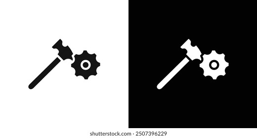 Repair icon Flat vector set outline