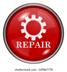 Repair icon. Internet button on white background. 