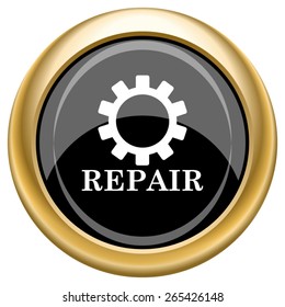 Repair icon. Internet button on white  background. EPS10 Vector. 