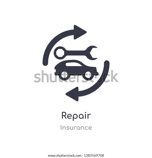 repair icon. isolated repair icon vector illustration\
from insurance collection. editable sing symbol can be use for web\
site and mobile app