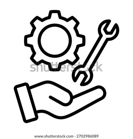 Repair Icon Line Design Vector Illustration