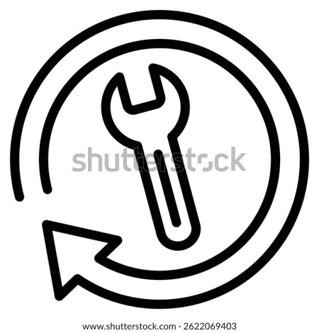 Repair icon line vector illustration