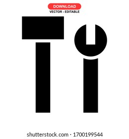 repair icon or logo isolated sign symbol vector illustration - high quality black style vector icons
