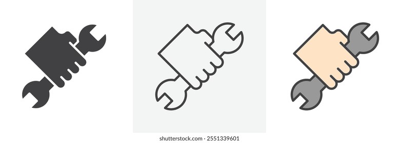 Repair icon pack. Vector illustration. EPS10