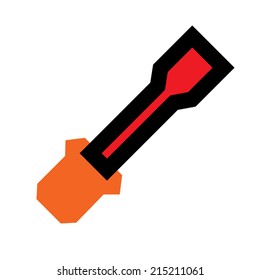 Repair icon with screwdriver
