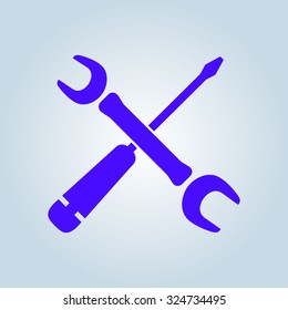 Repair Icon. Service  simbol. Tools singn. Flat design style.