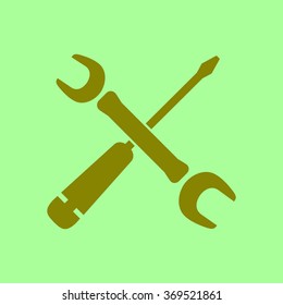 Repair Icon. Service  simbol. Tools singn. Flat design style.