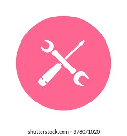 Repair Icon. Service  simbol. Tools singn. Flat design style.