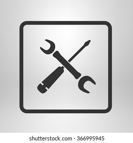 Repair Icon. Service  symbol. Tools sign. Flat design style.