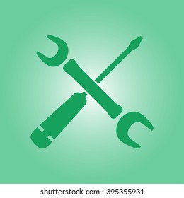 Repair Icon. Service  symbol. Tools sign. Flat design style.