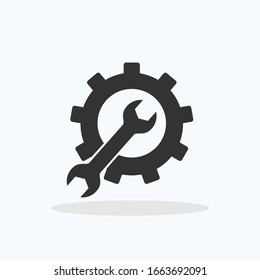 Repair icon. Service Tools vector icon. Settings symbol vector Illustration