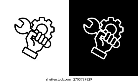 Reparación con diseño de conjunto de iconos