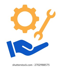 Ilustração de vetor de design de cor sólida do ícone de reparo