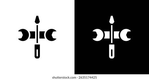 Repair icon in solid flat trendy design style.