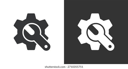 Icono de reparación. Icono de la serie de glifos sólidos