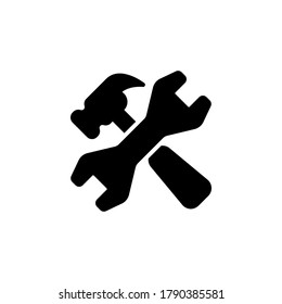 Repair icon symbol vector isolated on white background