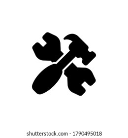 Repair icon symbol vector isolated on white background