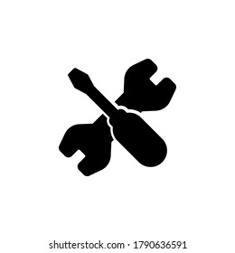 Reparar el vector de símbolo aislado en fondo blanco