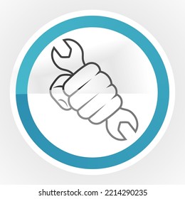 
Repair icon vector concept fix the damage