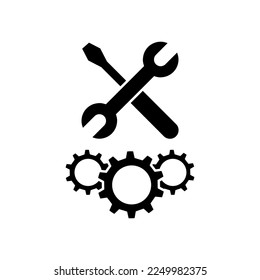 Repair icon vector. Fix illustration sign. Mend symbol. Update logo.