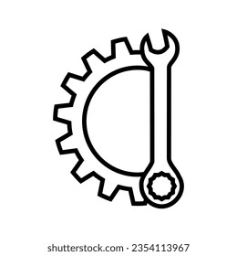 Repair icon vector. Fix illustration sign. Mend symbol. Update logo.