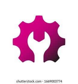 Repair icon. Vector Illustration. Creative graphic design logo element. Isolated on white background. EPS 10