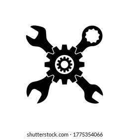 Repair icon. Vector Illustration. Creative graphic design logo element. Isolated on white background.