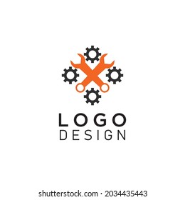 Icono de reparación. Ilustración vectorial. Elementos del logotipo de diseño gráfico creativo. Aislado sobre un fondo blanco.