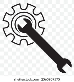 Repair icon vector isolated on white background. Wrench and screwdriver icon. settings vector icon. Maintenance. tools. eps 10.