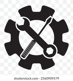 Repair icon vector isolated on white background. Wrench and screwdriver icon. settings vector icon. Maintenance. tools. eps 10.