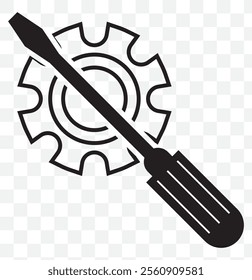 Repair icon vector isolated on white background. Wrench and screwdriver icon. settings vector icon. Maintenance. tools. eps 10.